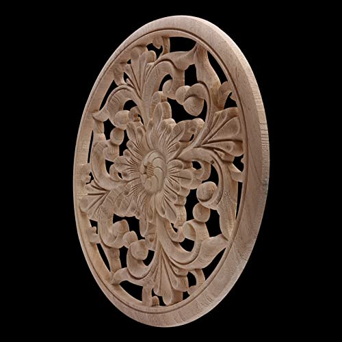 Décalcomanies de sculpture sur bois LVTFCO B140,7 disque de bois de cœur