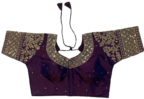 Image of Vihu Fashion Women Silk Half Sleeve Blouse