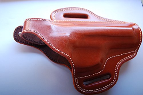 Cal38WB Wilson Combat/Beretta 92G Brigadier Handcrafted Leather Belt Holster Tan Black (TAN)