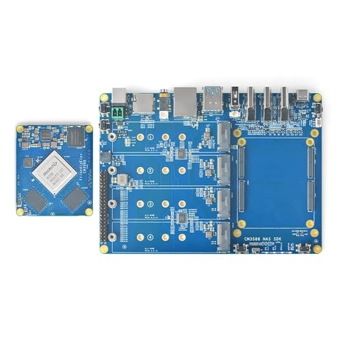 Image of FriendlyELEC CM3588 NAS Kit 2.5G Rockchip Demon Board 4xPCIe3.0 4K /8K CM3588 NAS SDK Kit 4 NVMe HDMI in (16GB Ram+64GB eMMC)