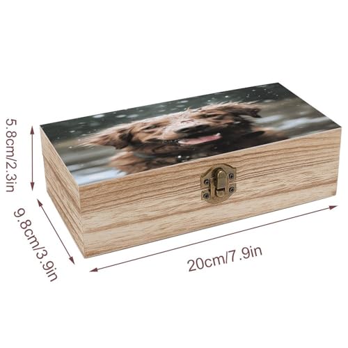 Coffre rangement bois rétro idéal pour offrir vos souvenirs - 3