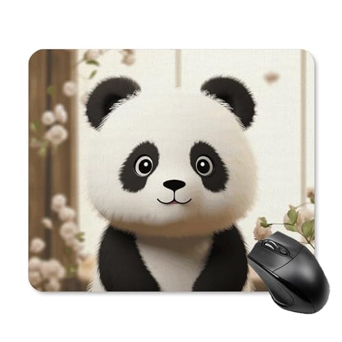 Tapis de souris mignon panda blanc pour un espace bureau confortable