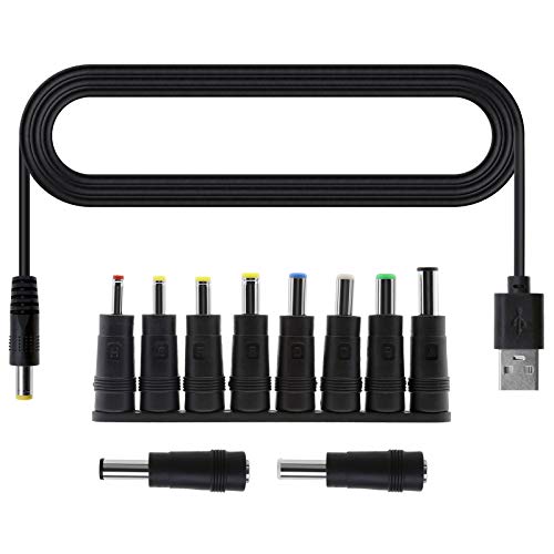 Adattatore Universale USB A DC Con 19 Punte - Cavo 1 Metro Per