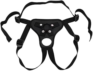 Black Wearable Strapless Strapon Harness for Big Pants for Adult Women Men Beginners