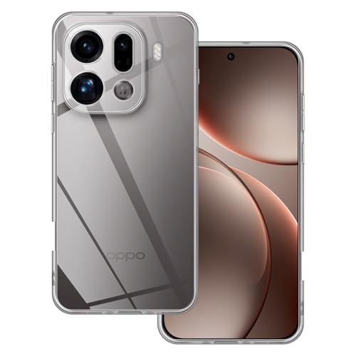 GEEMEE para OPPO Find X9 Pro Funda, Carcasa TPU Suave Caso Delgada, Funda Transparente Antigolpes, Arañazos, Antiamarilleo Flexible Cover Anti caída Protectora Case Bumper