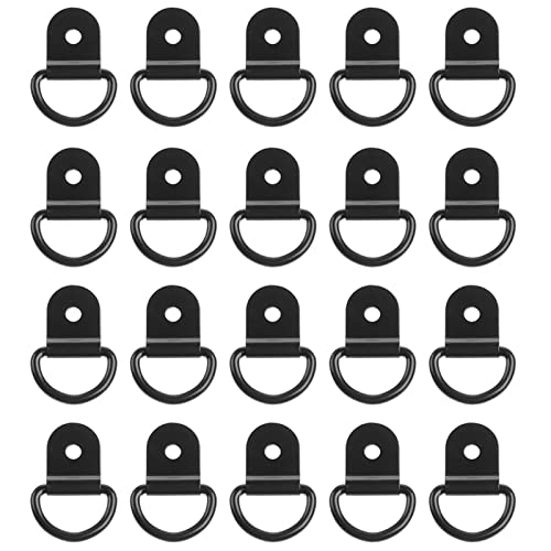 20Pcs Cargo Trailer Montaggio Superficie Tie-Down D-Rings Per Camion Tie Down Ancore Cargo D Anelli Heavy Duty Tie Down Ancoraggi Strap Ganci