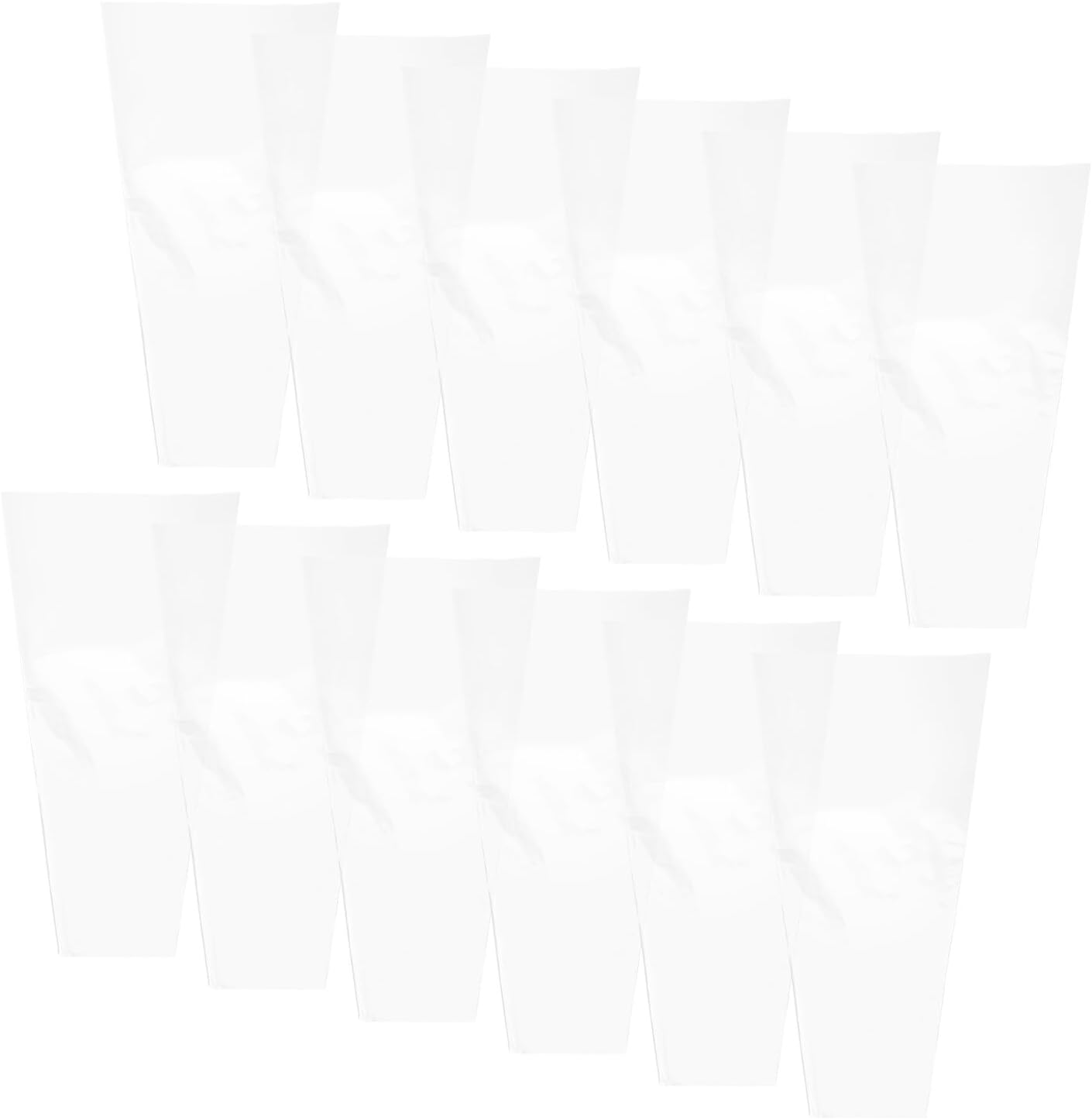 GARVALON High-transparency Flower Bouquet Wrapping Bags 50pcs Cellophane Packaging for Florists Wedding Valentine’s Day Wrap