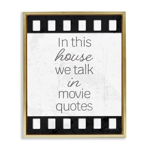 Movie Quote Humor Family, 16 x 20 Inch Canvas in Floater Frame