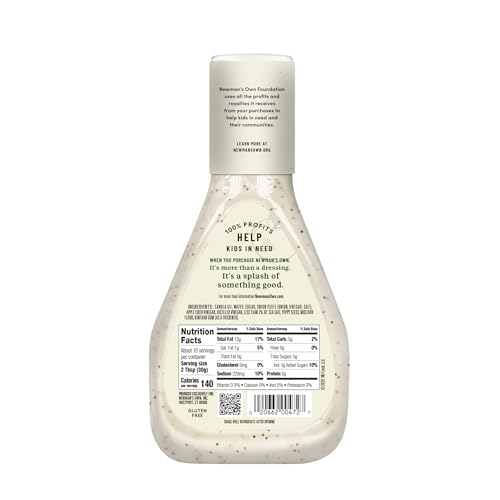Image of Newman's Own Poppy Seed Salad Dressing, 16-oz. (Pack of 6)