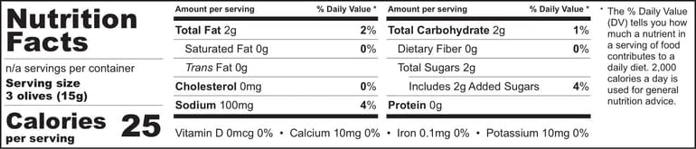 Miniatura 4 de Aceitunas verdes marinadas con mandarina y chile, sin hueso, 7.4 LB