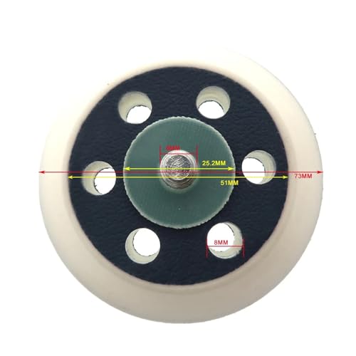 Support de ponceuse M8 3 pouces auto-agrippant pour éliminer les rayures de surface - 4