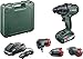 Price comparison product image Bosch Cordless Combi Drill AdvancedImpact 18 (1x Battery, 18 Volt System, 3 Attachments, in Carrying Case)