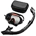 Dive Goggle Snorkel Set, Wide Angle Lens Adjustable Strap Full Dry Snorkel for Underwater Swimming