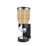 TRUSBER Single Cereal Dispenser Solid Dry Food Distributor Airtight Grains Candy Dispensing with Twist for Home&Kitchen