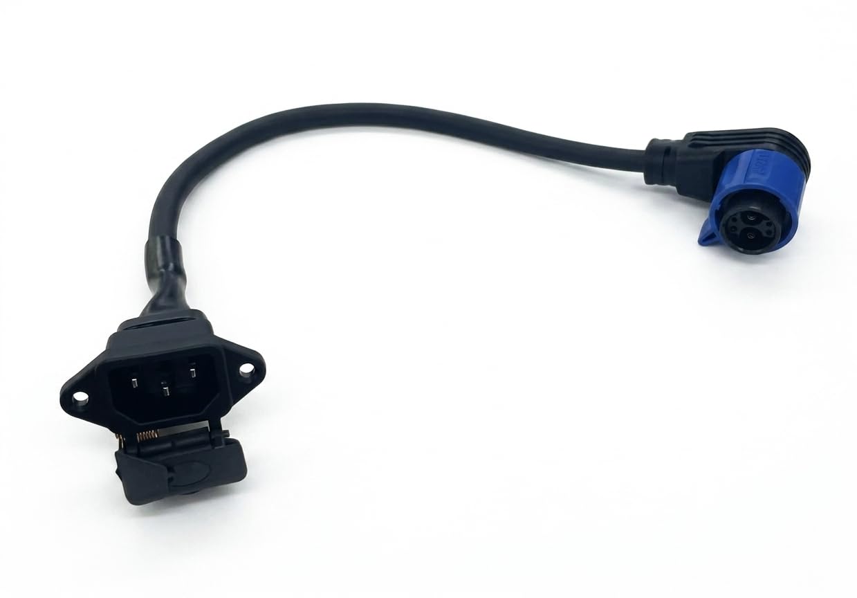 QY Chakori + 3 Pin Charging Socket | Heavy Duty EV Charging Connector Cable | Waterproof Charging Socket Adapter for Electric Vehicle, E-Rickshaw & Battery Systems-image-37