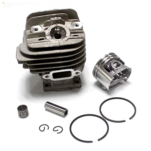 HURI Kit Cylindre Piston Complet avec Roulement à Aiguilles pour Tronçonneuse STIHL 026 MS260 Diamètre 44mm