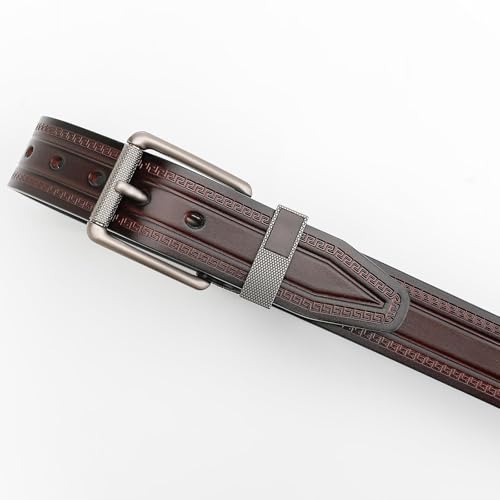 Mens Belts Big and Tall,Men Leather Belt Casual Work Dress, Every Day Jeans Belts3