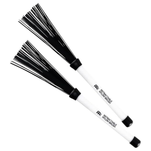 Meinl Percussion Nylon Cajon Brushes, Retractable Pair — Made in The U.S.A — Create Sweeping Effects and Grooves (CB2)