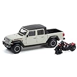 Greenlight 1/64 2020 Jeep Gladiator Rubicon Pickup Truck & 2020 Indian Scout Bobber Icon Series Motorcycle, Hobby Shop Series 12 97120-F