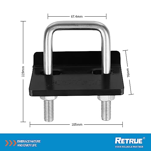 Retrue Hitch Tightener, Hitch Stabilizer Heavy Duty Anti-Rattle Clamp For 1.25" And 2" Hitches, Reduce Movement From Hitch Tray Cargo Carrier Bike Rack Trailer Ball Mount, Rust Free #TOP2