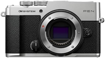 OM SYSTEM Pen Body Silver Mirrorless Camera Compact Weather-Seale...