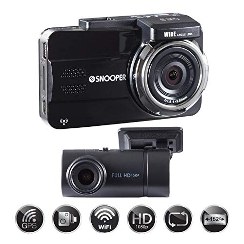 Snooper DVR-5HD G3 Full HD 2 Channel Dash Camera with Speed Alerts and WiFi