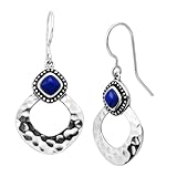 Silpada 'Atacama' Natural Lapis Drop Earrings in Sterling Silver