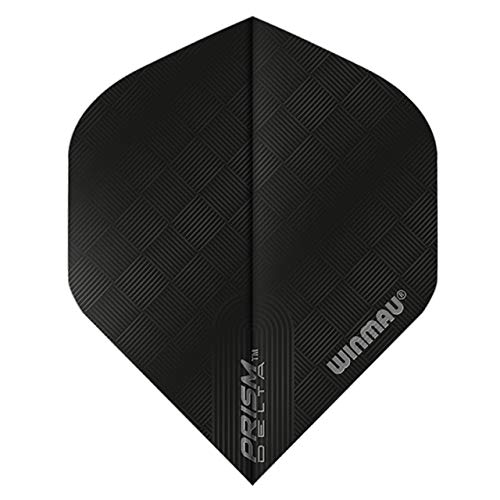 WINMAU Prism Delta Voli Di Freccette Nere Extra Spesse