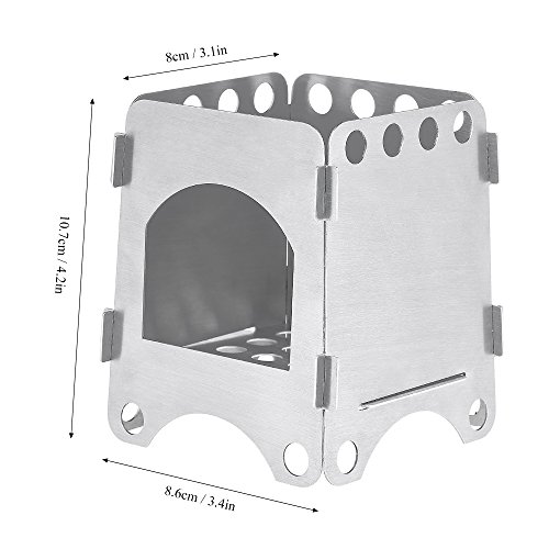 Lixada Ultraleve Camping Fogão De Madeira Dobrável Fogão de Bolso Ao Ar Livre Mochila Cozinhar Fogão
