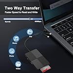 8-in-1 Memory Card Reader with 3 USB Ports, Lightning/USB-C/USB-A Adapter for iPhone/Android/PC/Mac, Supports SD/TF/MS/CF/XD Card & OTG for Photo/Video Transfer - Image 4