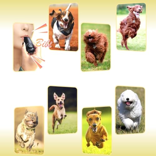 AYVRUOP Hundepfeife Rütter Rückruf-Hundepfeifen Hochfrequenz Klicker Hundeklicker Set Clicker Hundetraining Clickertraining, 2 Stück
