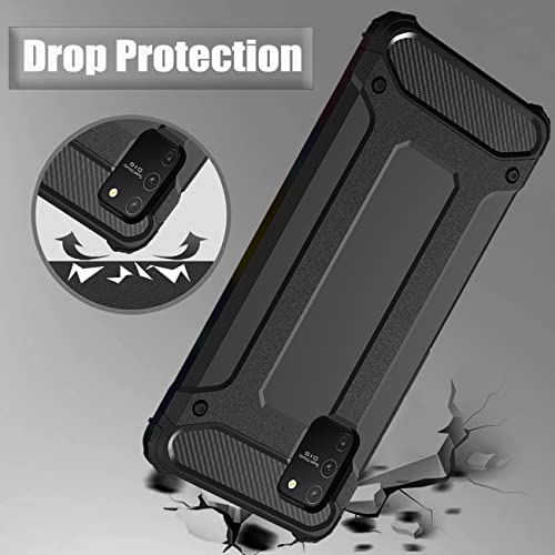 Dftcvbn Phone Case For Galaxy S10 Lite/A91/Galaxy M80S Sm-G770F Case With Hd Screen Protector, Dual Layer Protective Slim Hybrid Cell Phone Cover Shockproof Cases For Samsung Galaxy S10 Lite Black #TOP6