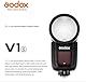 Godox V1-S TTL Kamera Blitzkamera Blitzgerät Rund Aufsteckblitz, 2,4G 1/8000 HSS 76 W Speedlite mit 2600 mAh Li-Ion Akku, Kompatibel mit Sony Kamera
