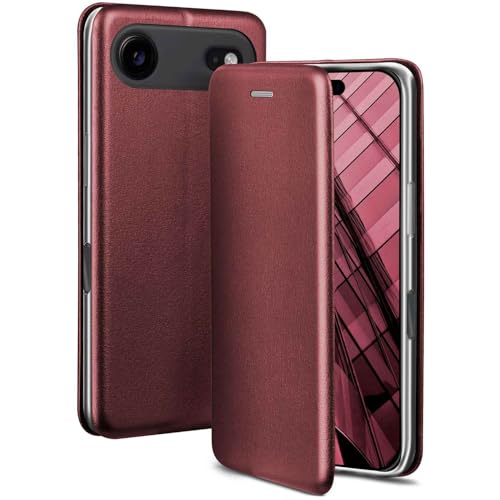 Coque iPhone Air bordeaux ONEFLOW à rabat pour protéger l'écran et ranger vos cartes