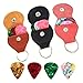 Guitar Pick holder Case 3 Pack Key Chain With 12 Guitar Picks