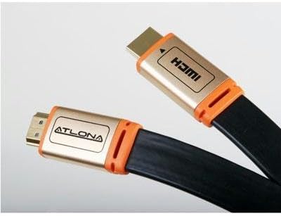 Atlona ATF14032B-4 Flat High Speed HDMI Cables with Ethernet (12 feet, Black)