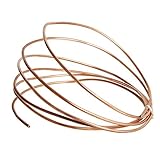 Aopin Refrigerator Refrigeration Tubing Soft Coil Tube Red Copper ID 3mm / 3/25' x OD 4mm / 4/25'...