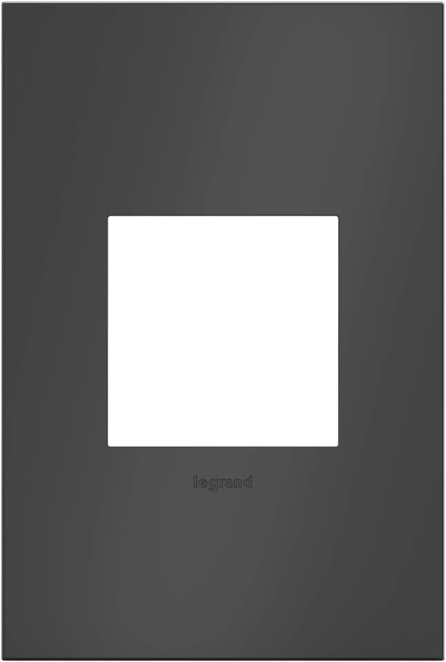 Legrand adorne Satin Black, 1-Gang Wall Plate, AWC1G2SBL4