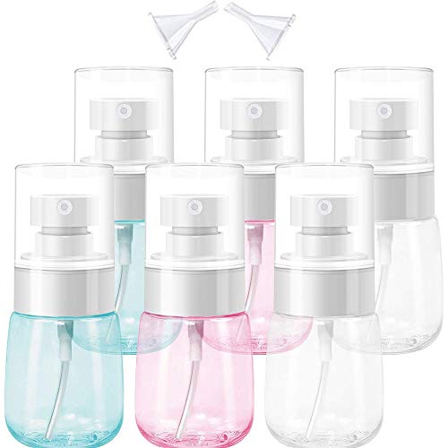 Spray Bottles, 2oz/60ml Travel Size Empty Fine Mist Bottle Set(6 Pack)