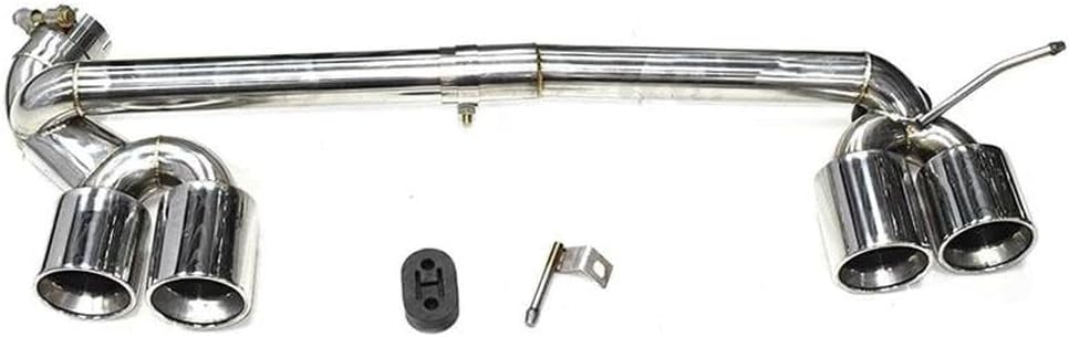 Quad Car Exhaust Tip Tailpipe For BMW F30 F31 318i 2013-2016 Carbon Fiber Tip Exhaust System Rear End Components(Black)