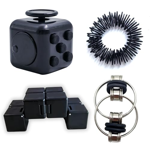 Steemjoey 4 Stück Fidget Toys Set, Anti-Stress Würfel Spielzeug, Infinity...