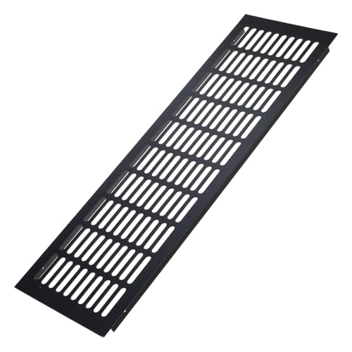 長方形金属ルーバーグリルカバーアルミ合金換気グリルエアベントカバーワードローブ靴キャビネットクローゼットワイドベント穴あきシート簡単なインストール