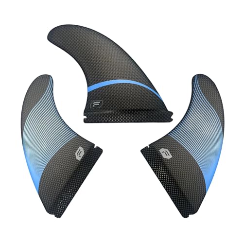 Final Game Master Full Carbon Fin Sets - High-Performance Surfboard Fins - Single Tab Sizes - Ideal for Longboard and Shortboard Surfing - Medium