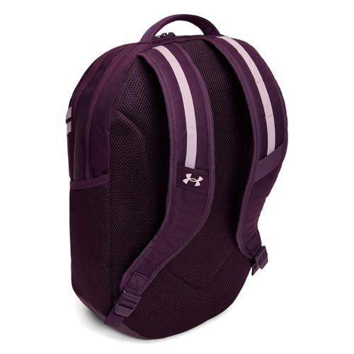 Image of Under Armour Unisex Hustle 6.0 Backpack, (526) Purple Echo /Prime Pink /Prime Pink, One Size Fits Most
