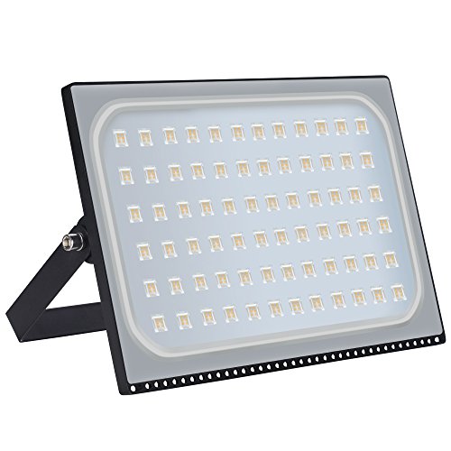 Missbee 500W Led Flood Light, Thinner Outdoor Security Lights, 2800-3000K 55000Lm Super Bright Led Stadium Light, Ip67 Waterproof Landscape Floodlight For Garage, Patio, Garden(Warm White) #TOP8