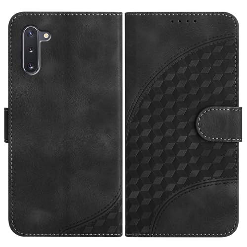 JayModCase Mobile Phone Case for Samsung Galaxy Note 10, with Card Slot, Stand Function, Magnetic, PU Leather Case, Folio Flip Case Compatible with Galaxy Note 10 - Black