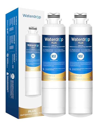 Image of Waterdrop Plus WDP-F27 NSF 401 Certified Refrigerator Water Filter, Replacement for Samsung Water Filter DA29-00020B, HAF-CIN, HDX FMS-2, RF28HMEDBSR, 2 Filters (Packaging May Vary)