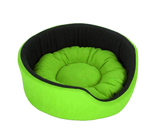 Image of Fluffy's Polyester Luxurious Both Side Soft Dog /Cat Bed (Green, Large)