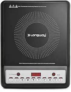 Longway Ace IC 2000 W Induction Cooktop (Black, Push Button)