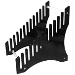 TINEASUR Vinyl Record Display Rack for Storing and Displaying Vinyl Records Multi-tiered Acrylic Black with Large Capacity Desktop Shelf for Office and Home Use